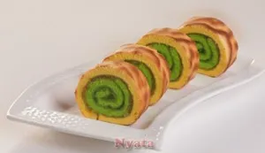 Pandan Tiger Roll Cake