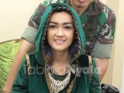 Jupe menggelar pengajian sebagai bekal untuk kesembuhan penyakitnya