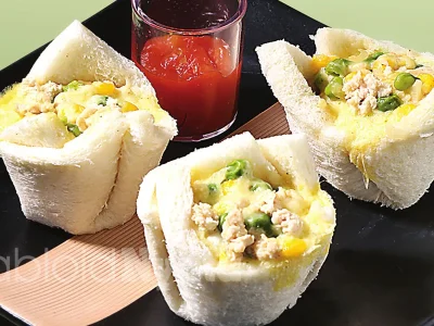 Roti Tawar Kukus Ragout
