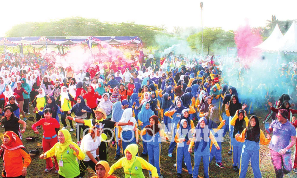 Fun Color Aerobic II Mojokerto dengan Hadiah Melimpah dan Penuh Warna