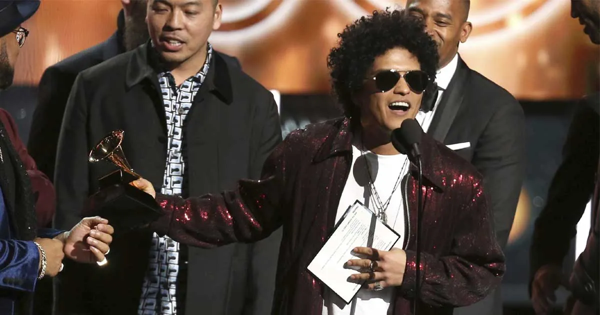 Bruno Mars Dominasi Grammy 2018