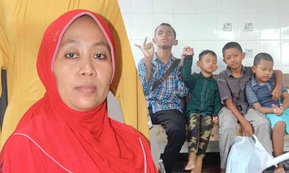 Lahirkan Tiga Putra Tuna Netra, Beginilah Keikhlasan dan Kegigihan Sang Ibu