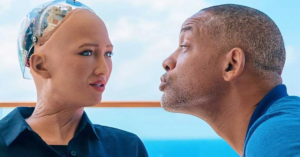 Kharisma Will Smith Nyatanya Tak Mampu Curi Hati Robot Sophia