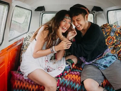 nadine Chandrawinata dan Dimas Anggara