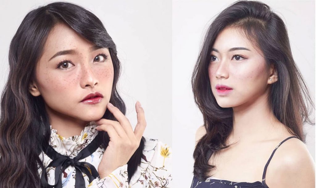 JKT48 freckles makeup