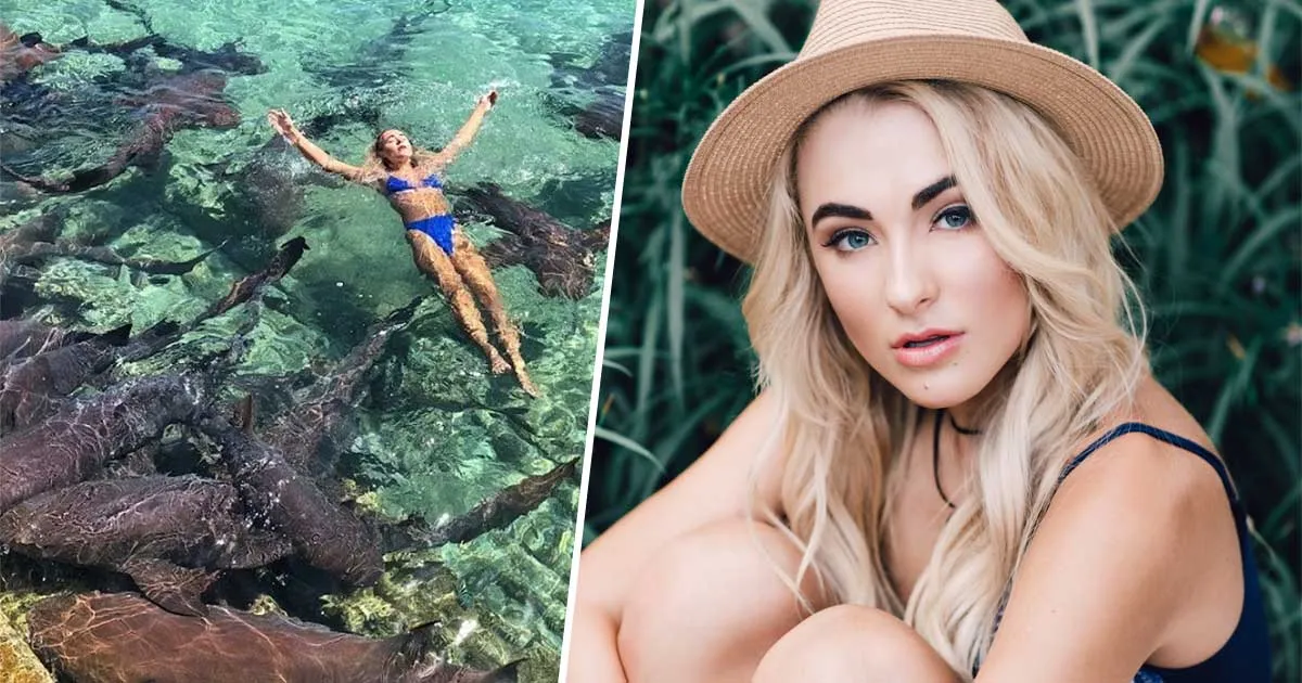 Inginkan Foto Bagus, Model Katarina Zarutskie Malah Digigit Hiu!