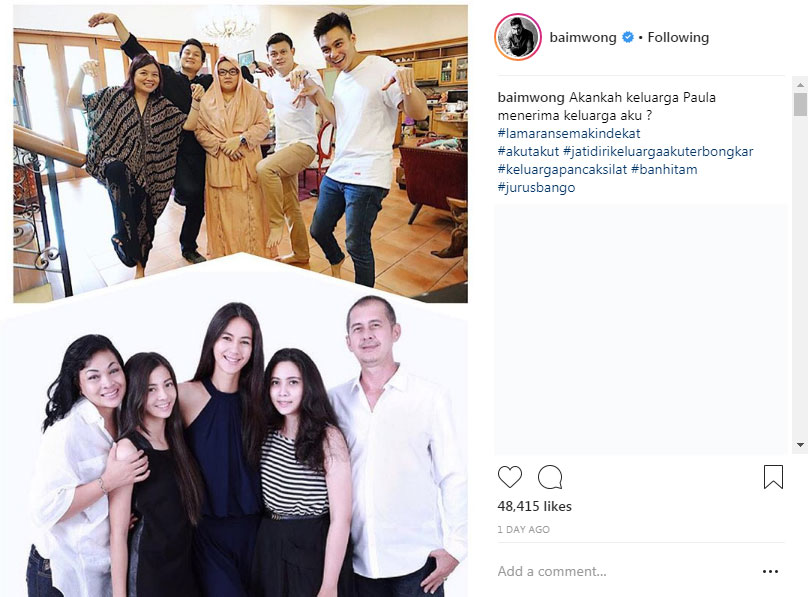 keluarga baim wong