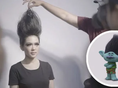 jambul khatulistiwa syahrini