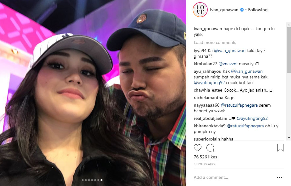 Ayu Ting ting dan ivan gunawan