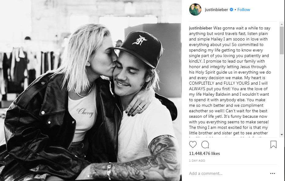 pertunangan-hailey-baldwin-dan justin bieber