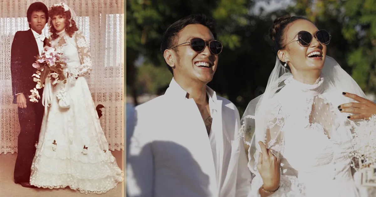Nostalgik, Gaun Pernikahan Nadine Balik ke Pelaminan Setelah 37 Tahun!