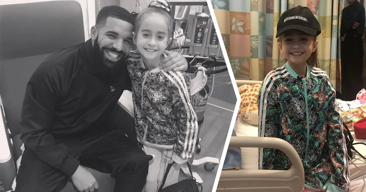 Momen Manis Drake Beri Kejutan Ultah Gadis Kecil di Rumah Sakit