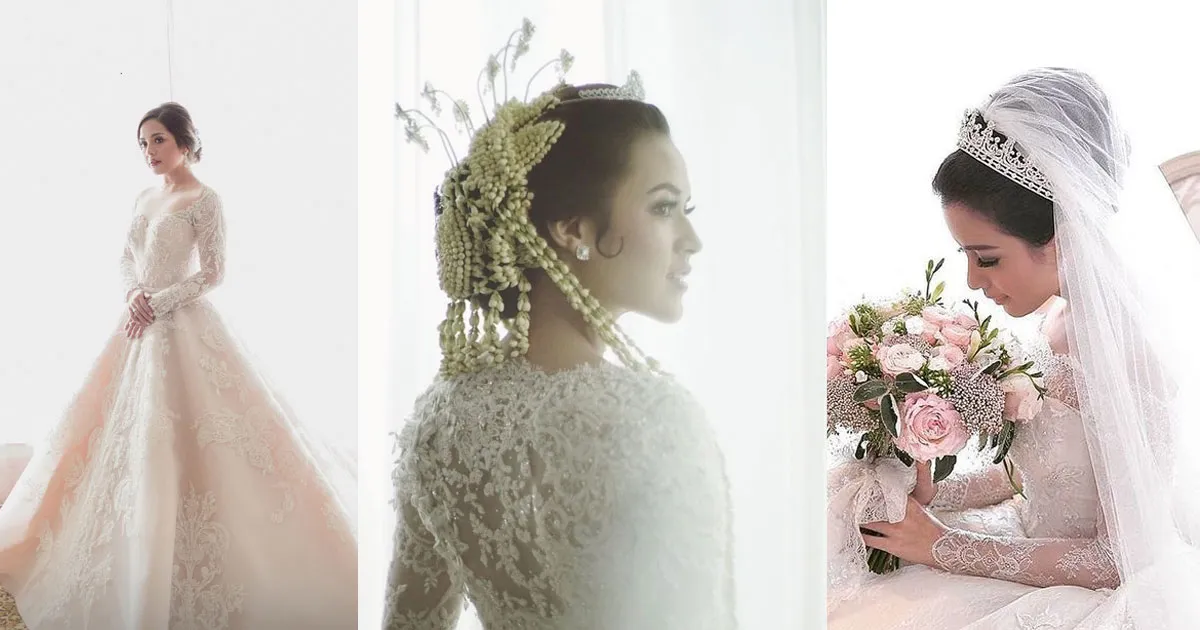 8 Seleb Ini Terlihat Anggun Dalam Balutan Gaun Pengantin Putihnya