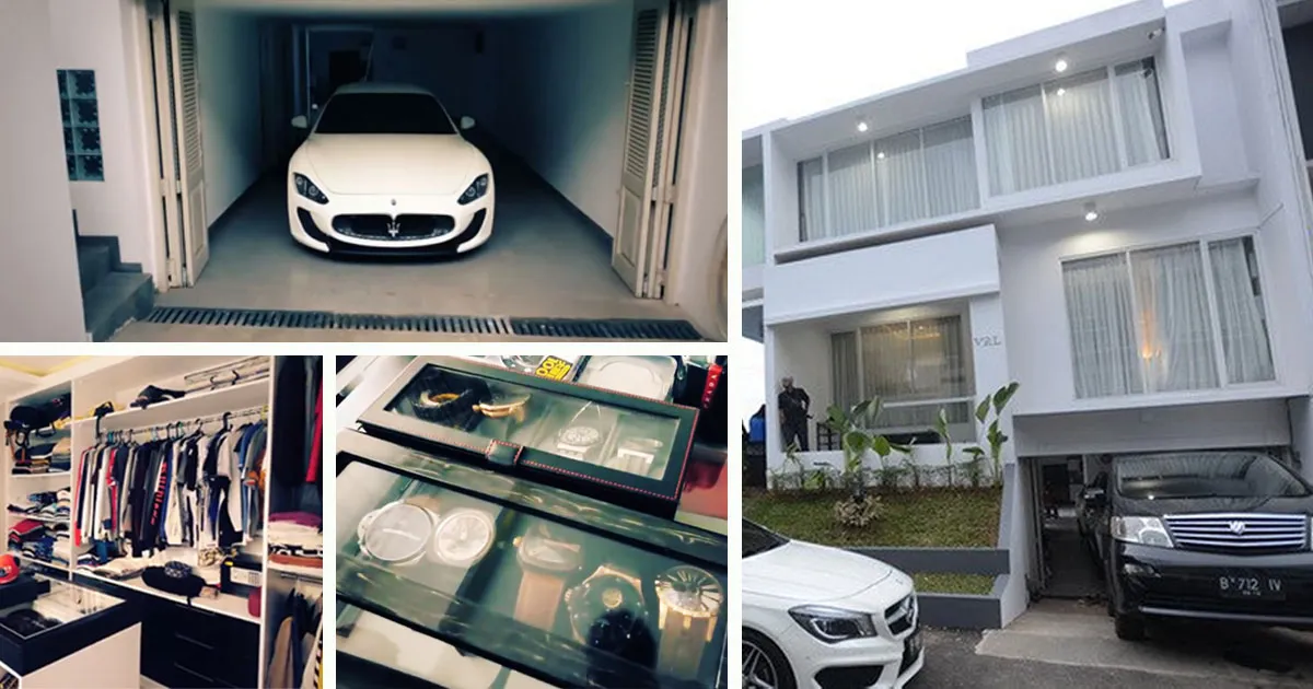 Mewahnya Rumah Verell Bramasta yang Bernuansa Monokrom