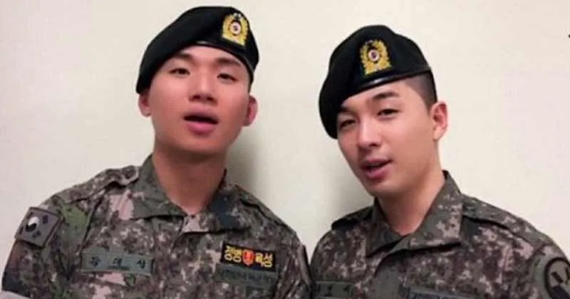 Taeyang & Daesung BigBang Reunian di Acara Militer