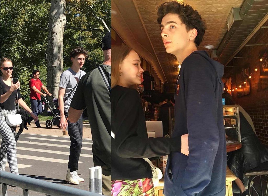 Lily-rose-depp-dan-timothee chalamet 1