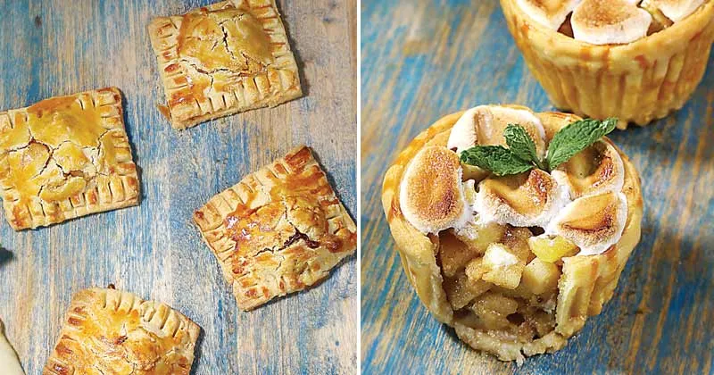 Variasi Pai Apel dengan Keju dan Marshmallows