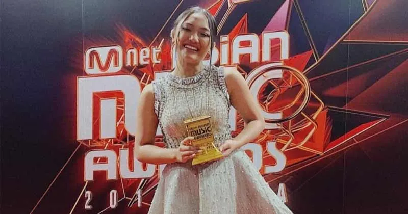 Marion Jola Raih Posisi Best New Artist Indonesia di MAMA Korea 2018