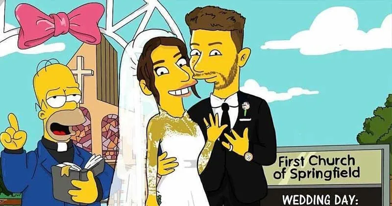 Kado Imut The Simpsons untuk Priyanka Chopra dan Nick Jonas