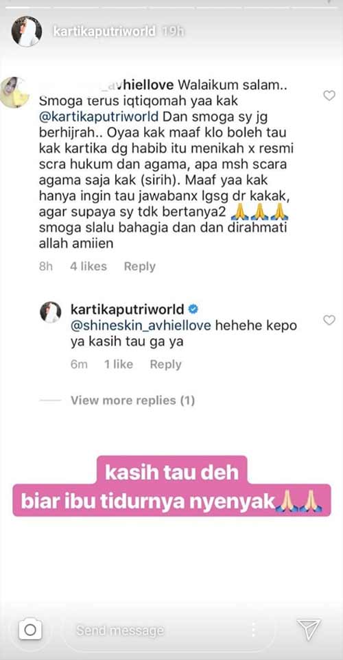 Pernikahan Kartika Putri