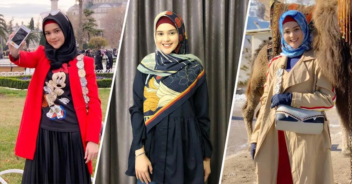 4 Inspirasi Mix and Match  Hijab Keren Ala Cut Meyriska