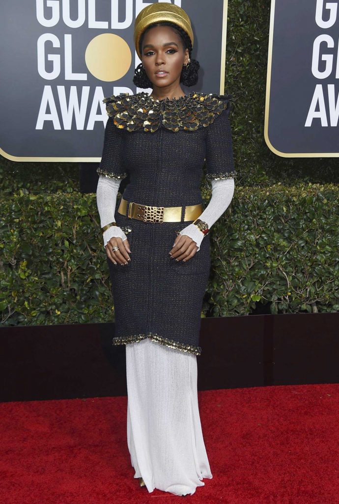 gaun-terbaik-golden-globe-2018 Janelle Monae