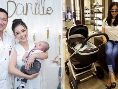 gaya-bella-shofie saat asuh anaknya