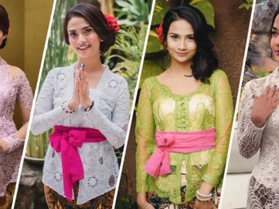 gaya-vanessa-angel kenakan kebaya
