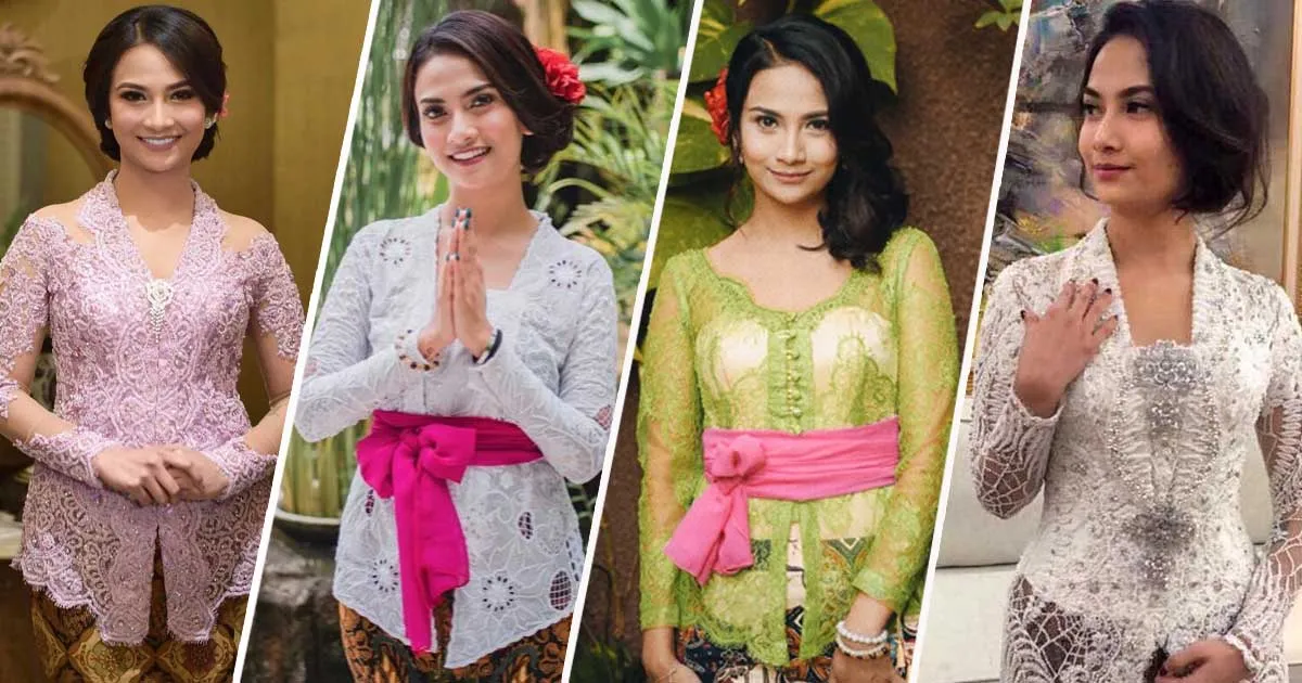 Sopan Banget! 10 Gaya Vanessa Angel Saat Kenakan Kebaya