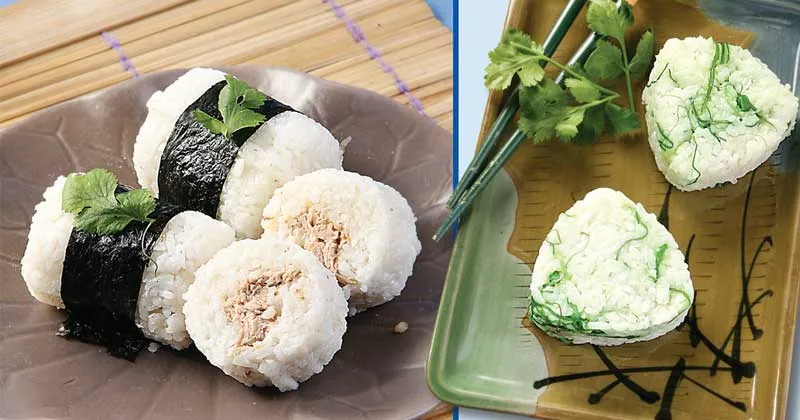 Tuna Onigiri vs. Onigiri Rumput Laut
