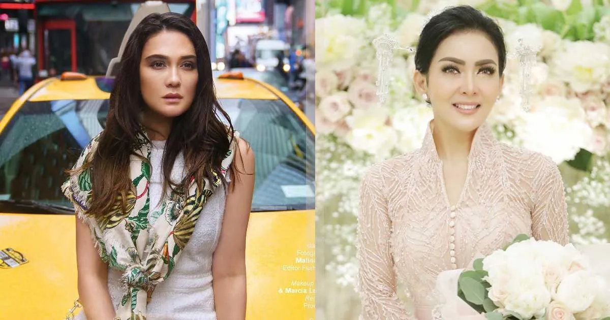 Beda Tingkah Syahrini vs Luna Maya Saat Main Salju, Keren Mana?