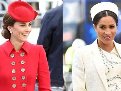 foto-kate middleton dan meghan markle di commonwealth day 3