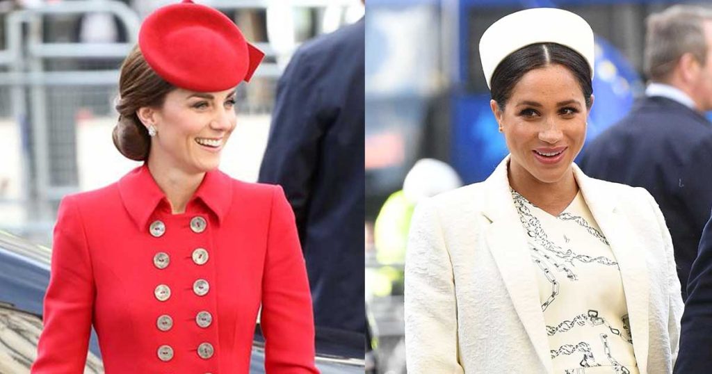 foto-kate middleton dan meghan markle di commonwealth day 3