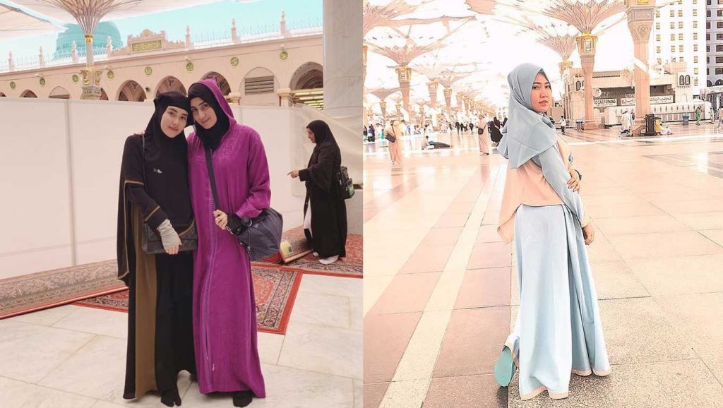 gaya-berhijab-ayu-ting-ting dan via vallen