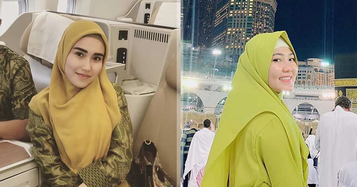 Adu Gaya Hijab Ayu Ting Ting vs Via Vallen Saat Ibadah Umroh