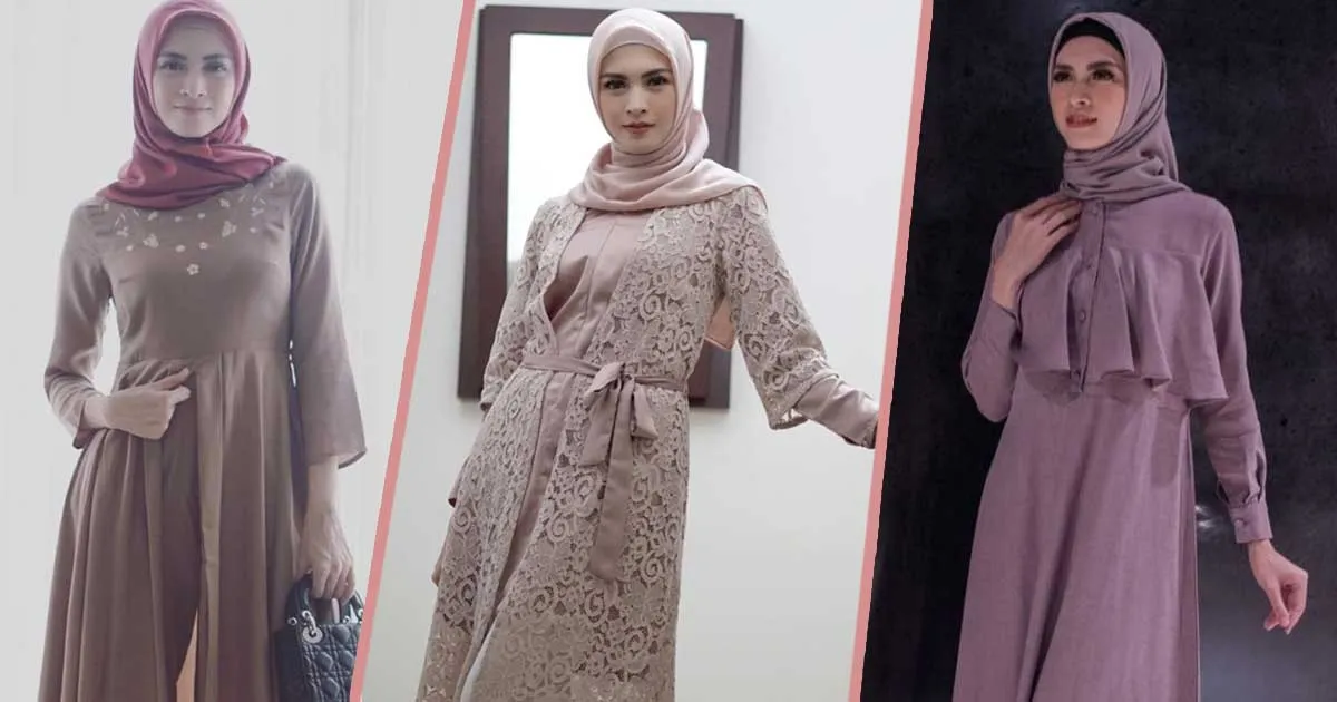 6 Inspirasi Mix and Match Hijab Sederhana Ala Donita