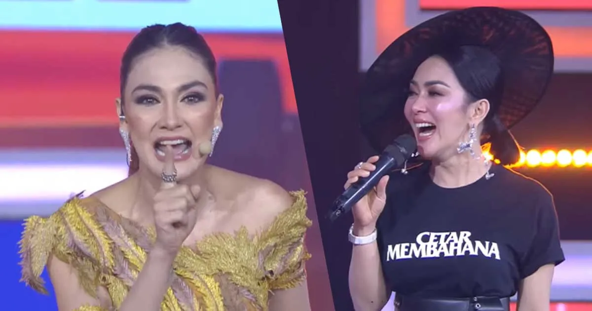 Adu Gaya Cetar Luna Maya vs Syahrini Saat Manggung Bareng
