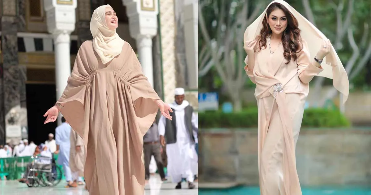 Inspirasi 6 Seleb Bergaya Anggun dengan Kaftan Kekinian