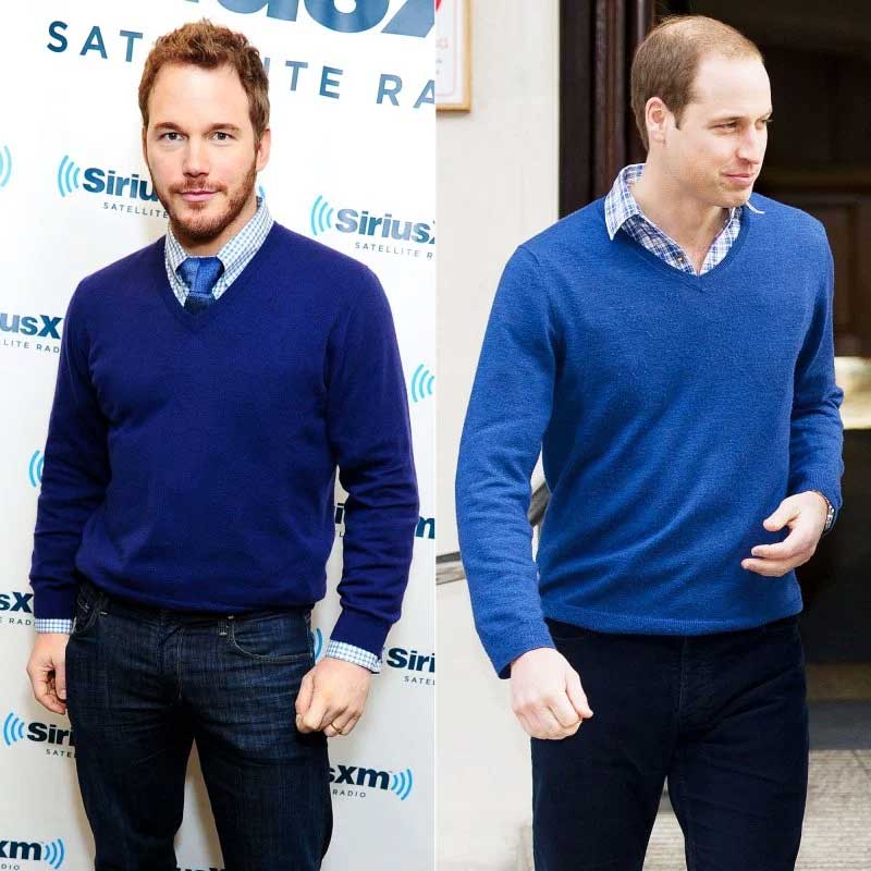 gaya chris pratt dan pangeran william kembar 1