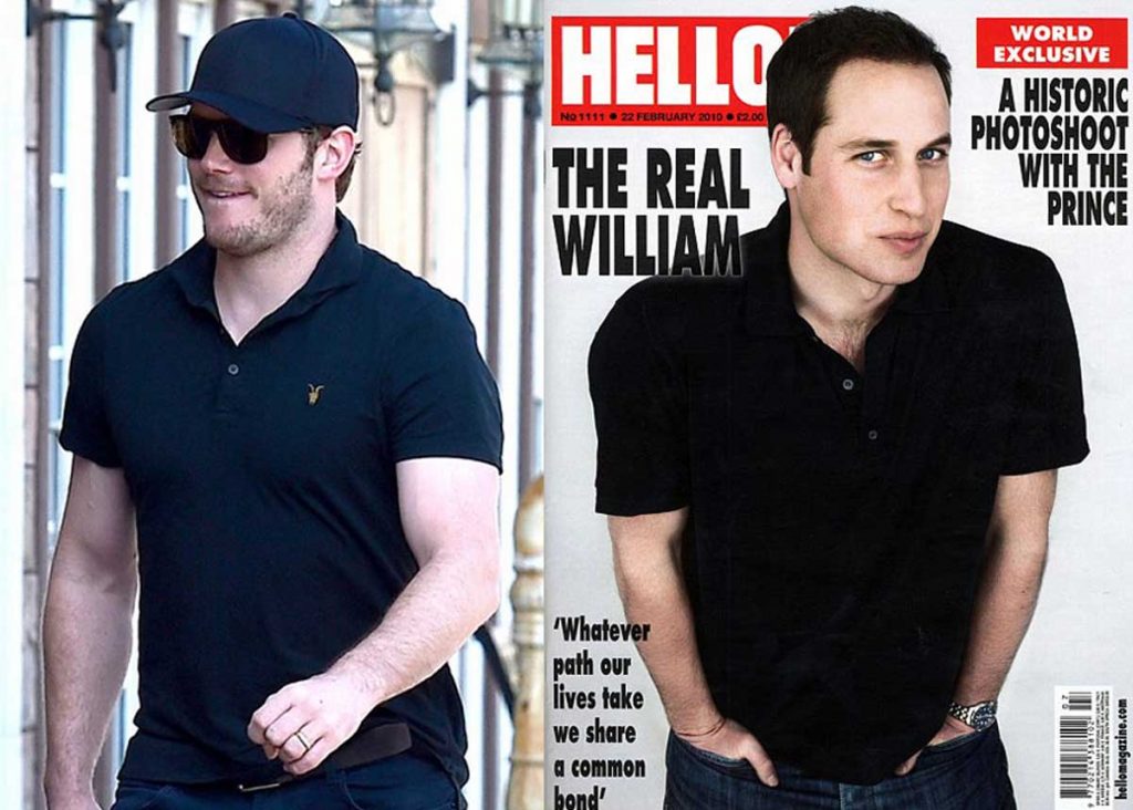 gaya chris pratt dan pangeran william kembar 3