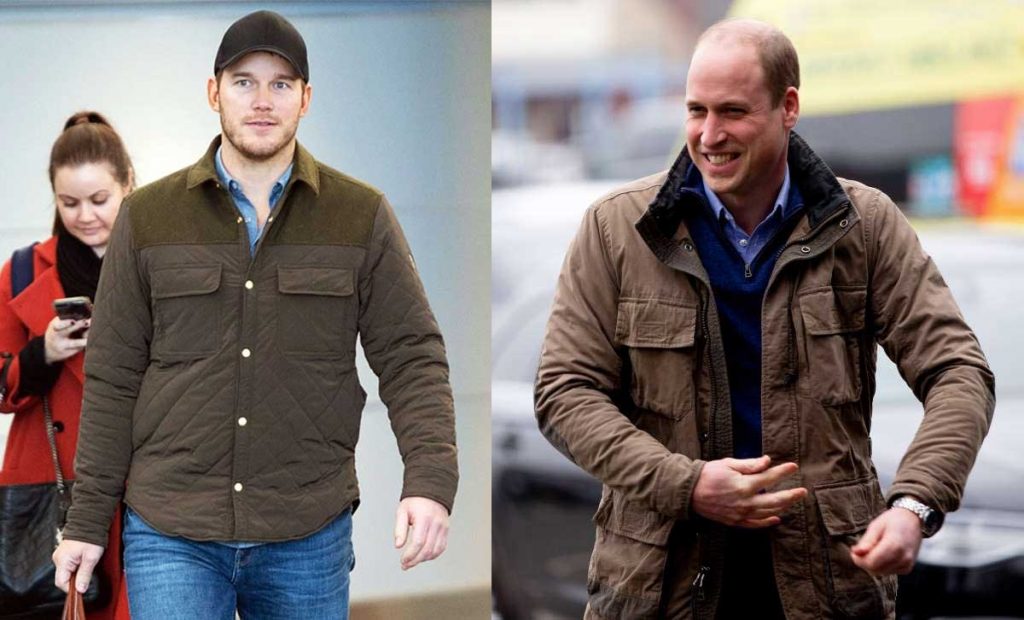 gaya chris pratt dan pangeran william kembar 4