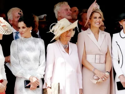 gaya kate middleton di order of garter