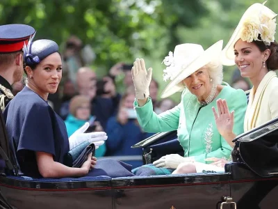 kate middleton dan meghan markle trooping the colour 2019
