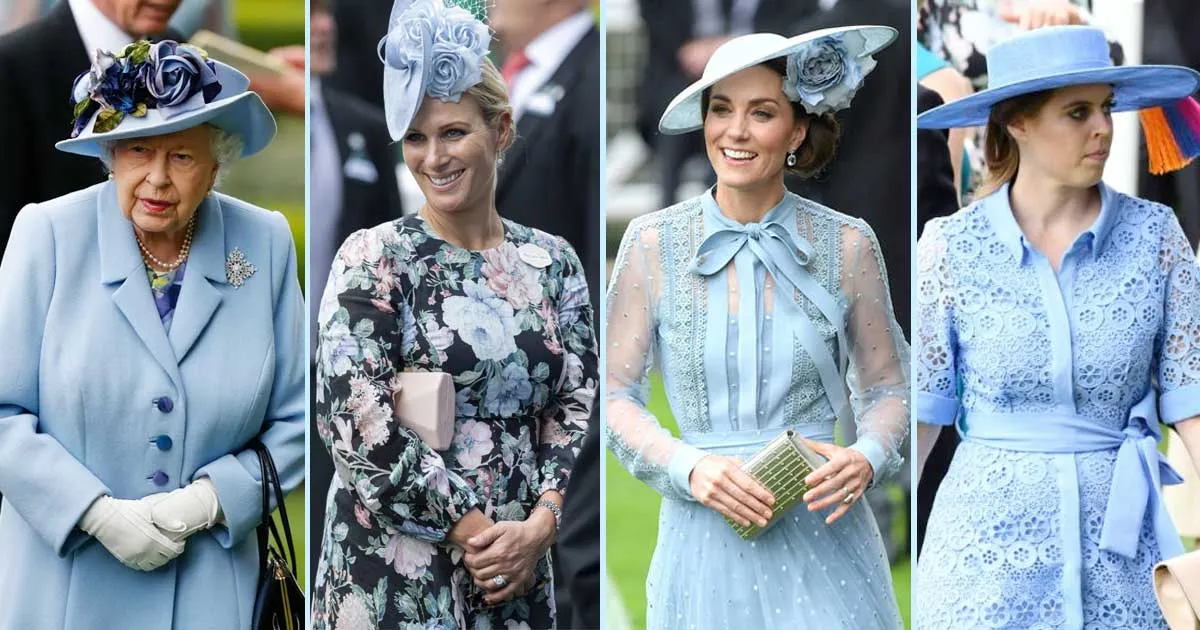 Anggota Royal Family Kompak Dengan Warna Biru di Acara Favorit Ratu
