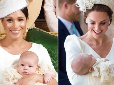 gaun baptis royal family membandingkan pembaptisan-anak-meghan-markle dan kate middleton