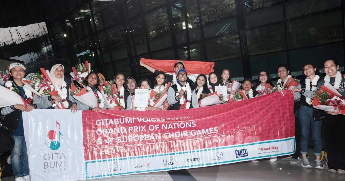 Bangga! Gita Bumi Voices Jadi Juara Dunia di Swedia