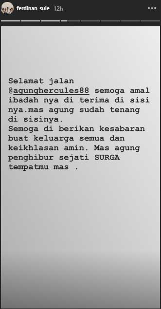 sule untuk agung hercules
