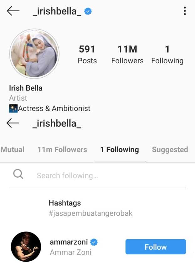 irish-bella-hanya-follow-ammar-zoni