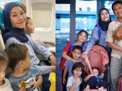 zaskia-adya-mecca-naik-pesawat-dengan-anak