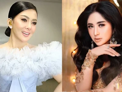 syahrini-dan-dewi-perssik-gaya-rambut-jambul-khatulistiwa